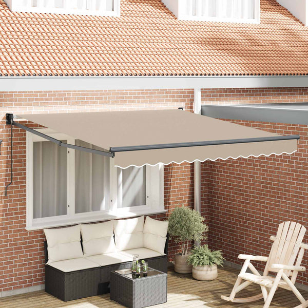 vidaXL Awning Beige 300 x 250 x 165 cm Polyester