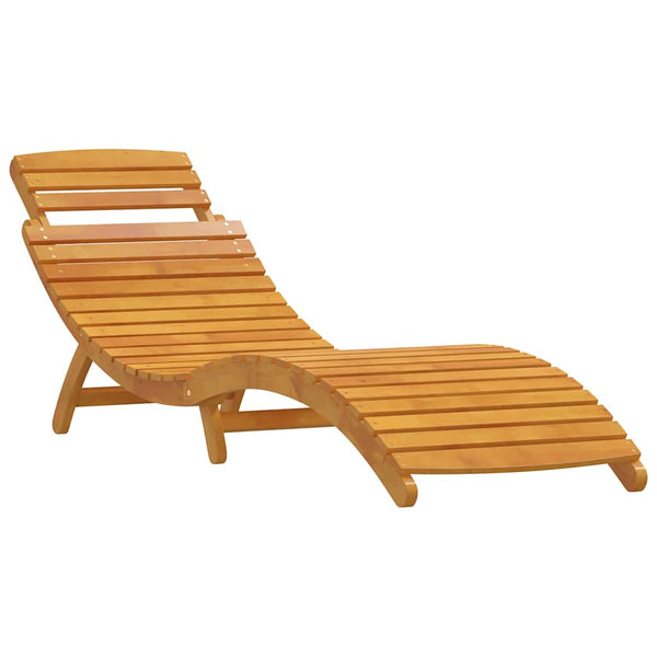 vidaXL Sun Lounger 3 pcs Brown Solid Acacia Wood