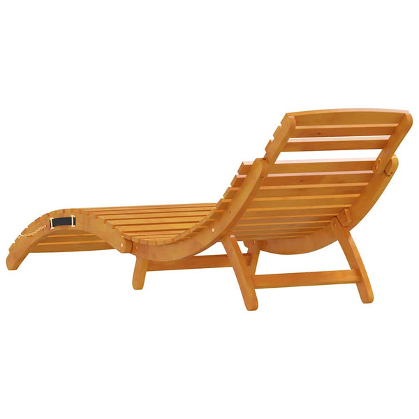 vidaXL Sun Lounger 3 pcs Brown Solid Acacia Wood