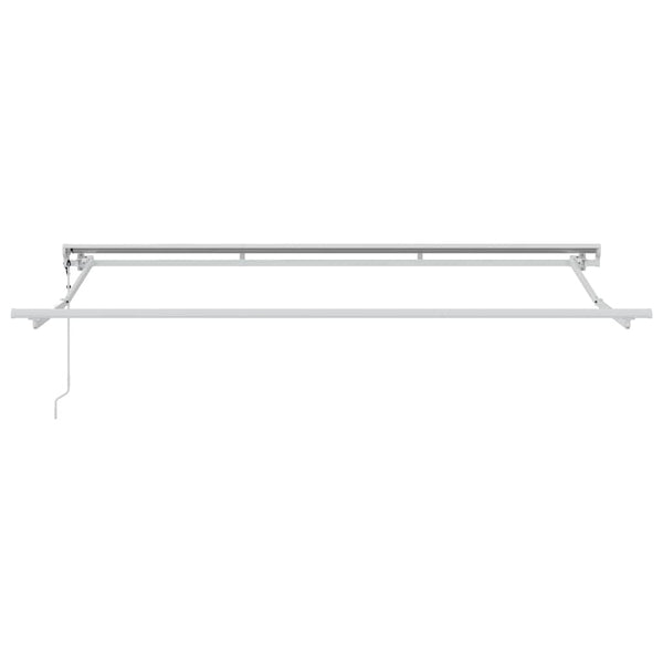 vidaXL Awning Frame Adjustable White 3.5 x 2 m Steel