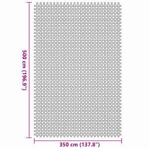 vidaXL Tent Carpet Blue 500 x 350 cm Polyester