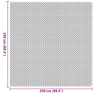 vidaXL Awning Carpet Green 250 x 250 cm Polyester