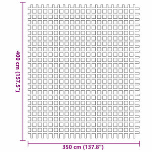 vidaXL Awning Carpet Green 400 x 350 cm Polyester