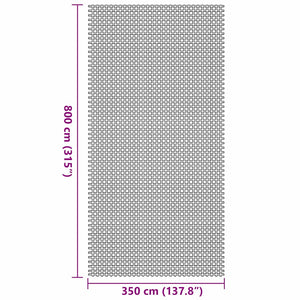 vidaXL Tent Carpet Green 800 x 350 cm Polyester