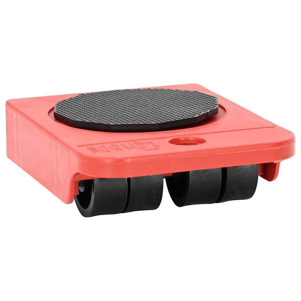 vidaXL Furniture Movers 8 pcs with Lifters Red 9.8x7.5x3 cm 150 kg