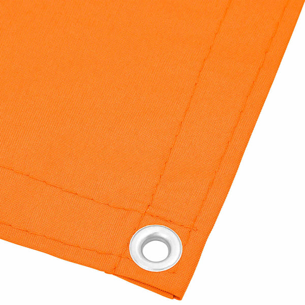 vidaXL Balcony Privacy Screen Orange 120x700 cm 100% Polyester Oxford