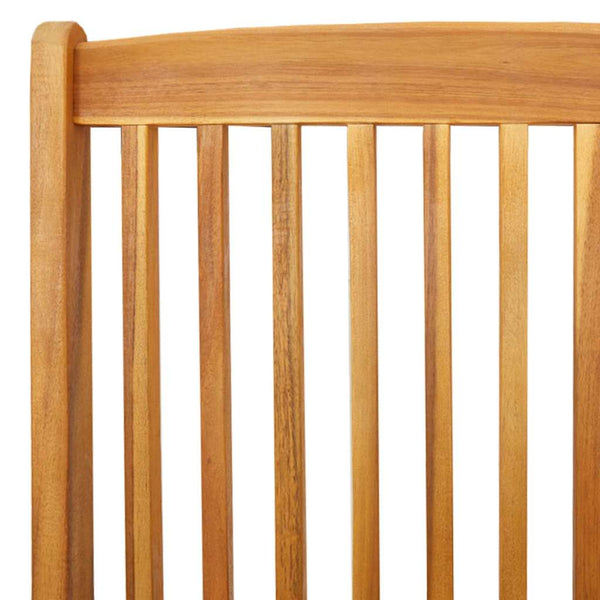 vidaXL Folding Chairs 4 pcs White 49 x 57.5 x 92 cm Solid Acacia Wood