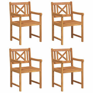 4er Akazienholz Gartenbank Set