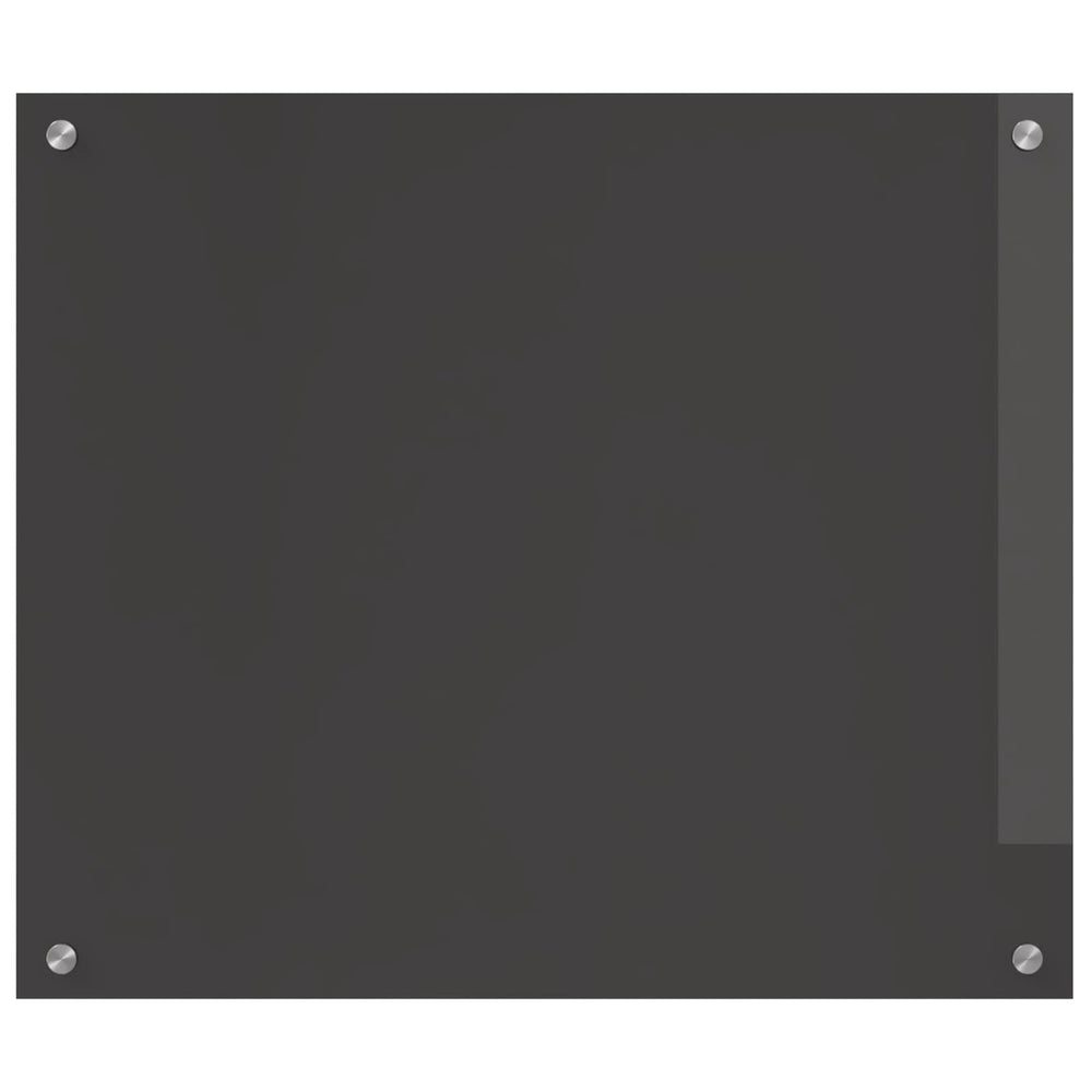 vidaXL Kitchen Splashback Dark Grey 70 x 60 cm Tempered Glass