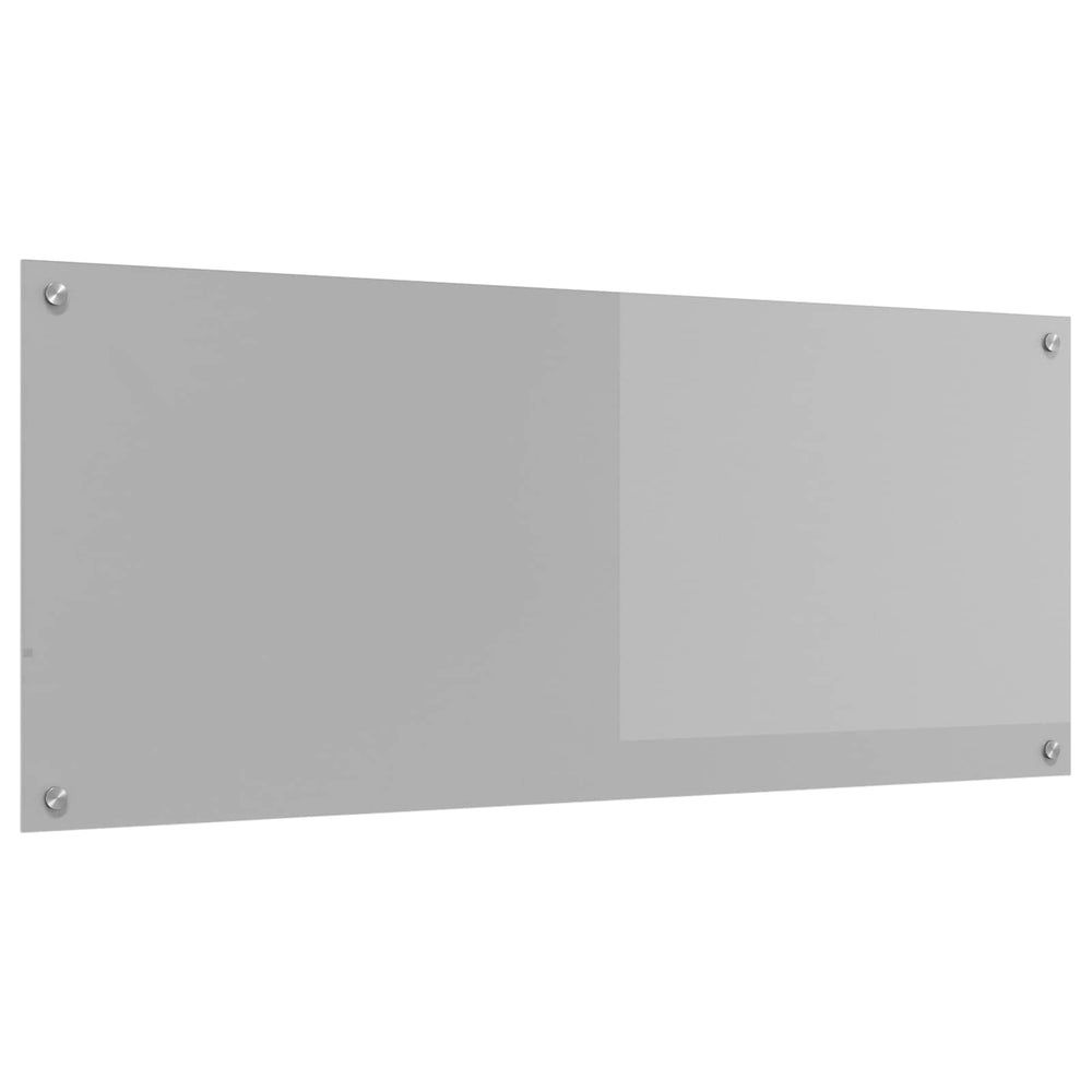 vidaXL Kitchen Backsplash Light Grey 120 x 50 cm Tempered Glass