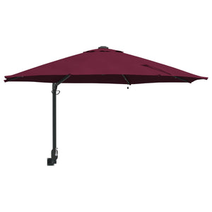 vidaXL Garden Parasol Burgundy 248 x 248 x 148 cm