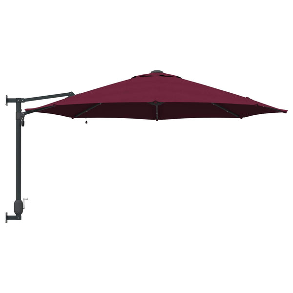 vidaXL Garden Parasol Burgundy 248 x 248 x 148 cm