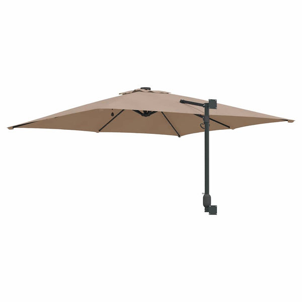 vidaXL Garden Parasol Taupe 248.5 x 247.5 x 160 cm