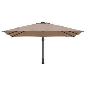 vidaXL Garden Parasol Taupe 248.5 x 247.5 x 160 cm