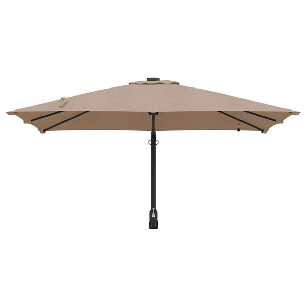 vidaXL Garden Parasol Taupe 248.5 x 247.5 x 160 cm