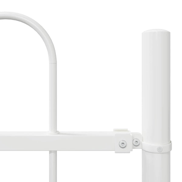 vidaXL Garden Fence 3 pcs White 5.1 x 1 m Powder-Coated Steel