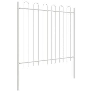 vidaXL Garden Fence 4 pcs Grey 6.8 x 1.2 m Powder-Coated Steel