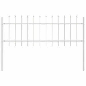 Gartenzaun 6-teilig Weiß, 10,2x0,6 m