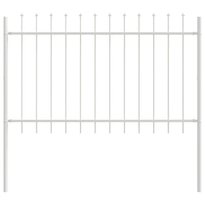 Weißer Gartenzaun, 7-teilig, 11,9 x 1,2 m