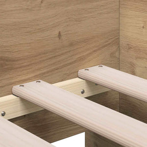 vidaXL Day Bed with Headboard Artisan Oak 100 x 200 cm Engineered Wood