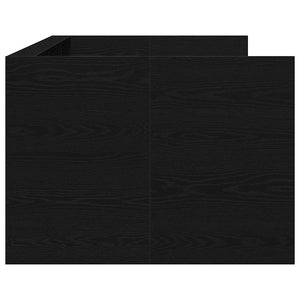 vidaXL Day Bed Black Oak Look 100 x 200 cm Engineered Wood