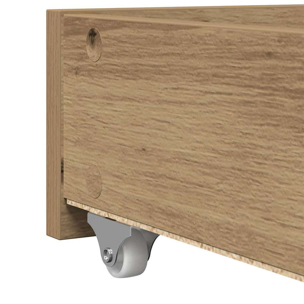 vidaXL Day Bed with Headboard Artisan Oak 90 x 200 cm Engineered Wood
