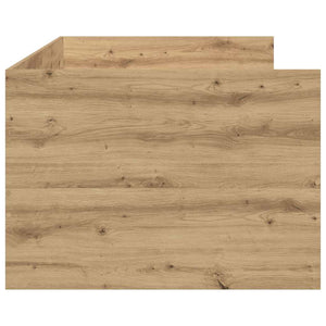 vidaXL Day Bed with Headboard Artisan Oak 90 x 190 cm Engineered Wood