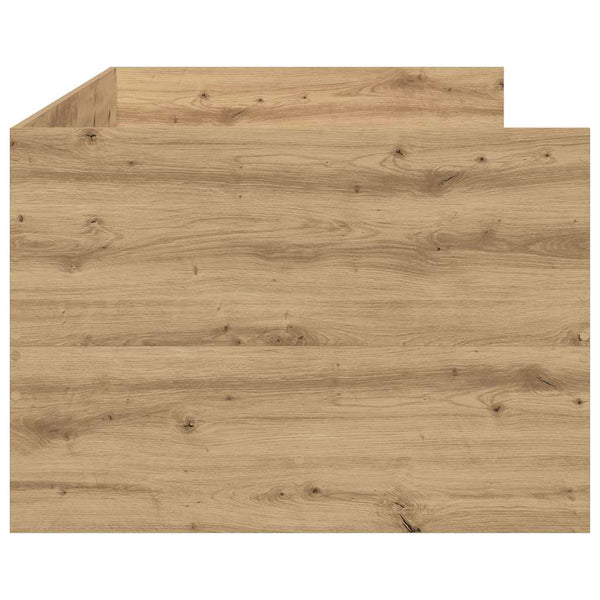 vidaXL Day Bed with Headboard Artisan Oak 90 x 190 cm Engineered Wood
