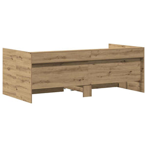 vidaXL Day Bed with Headboard Artisan Oak 75 x 190 cm Engineered Wood