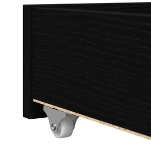 vidaXL Day Bed Black Oak-Look 75 x 190 cm Engineered Wood