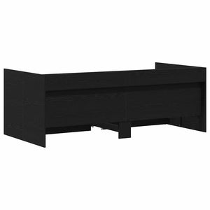 vidaXL Day Bed Black Oak-Look 75 x 190 cm Engineered Wood