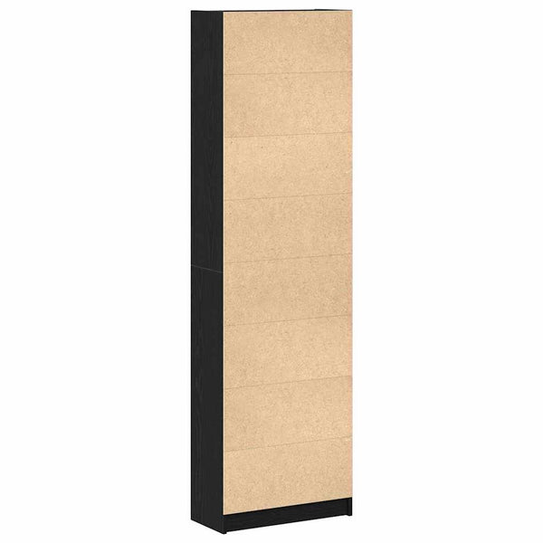 vidaXL Wardrobe with Shelf Black Oak-Effect 55 x 25 x 189 cm