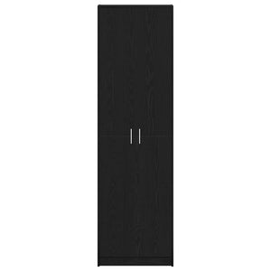 vidaXL Wardrobe with Shelf Black Oak-Effect 55 x 25 x 189 cm