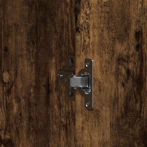 vidaXL Wardrobe Smoked Oak 55 x 25 x 189 cm Engineered Wood