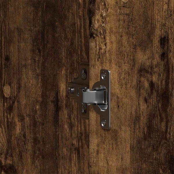 vidaXL Wardrobe Smoked Oak 55 x 25 x 189 cm Engineered Wood