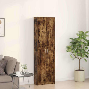 vidaXL Wardrobe Smoked Oak 55 x 25 x 189 cm Engineered Wood