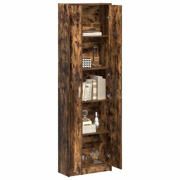 vidaXL Wardrobe Smoked Oak 55 x 25 x 189 cm Engineered Wood
