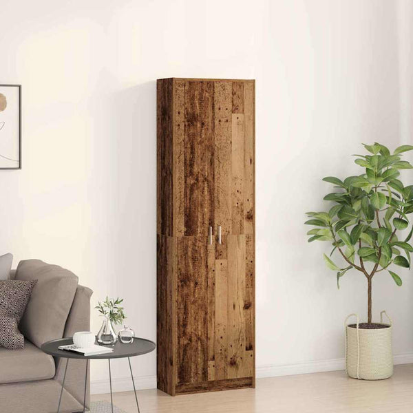 vidaXL Wardrobe with Shelf Reclaimed Wood 55 x 25 x 189 cm Engineered Wood