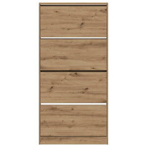 vidaXL Shoe Cabinet Artisan Oak 80 x 21 x 163.5 cm Engineered Wood