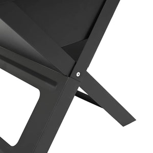 Tragbarer Outdoor Grill Stahl Schwarz
