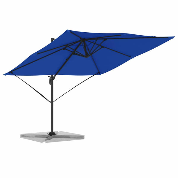 vidaXL Roma Parasol Blue 286 x 284 x 265 cm Aluminum and Polyester
