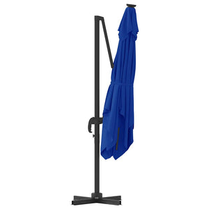 vidaXL Roma Parasol Blue 286 x 284 x 265 cm Aluminum and Polyester