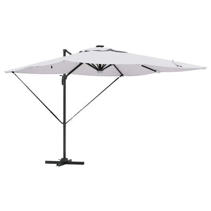 vidaXL Rome Parasol Beige 286 x 284 x 270 cm Aluminium and Polyester