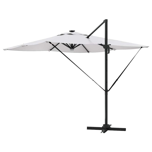 vidaXL Rome Parasol Beige 286 x 284 x 270 cm Aluminium and Polyester