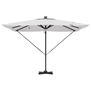 vidaXL Rome Parasol Beige 286 x 284 x 270 cm Aluminium and Polyester