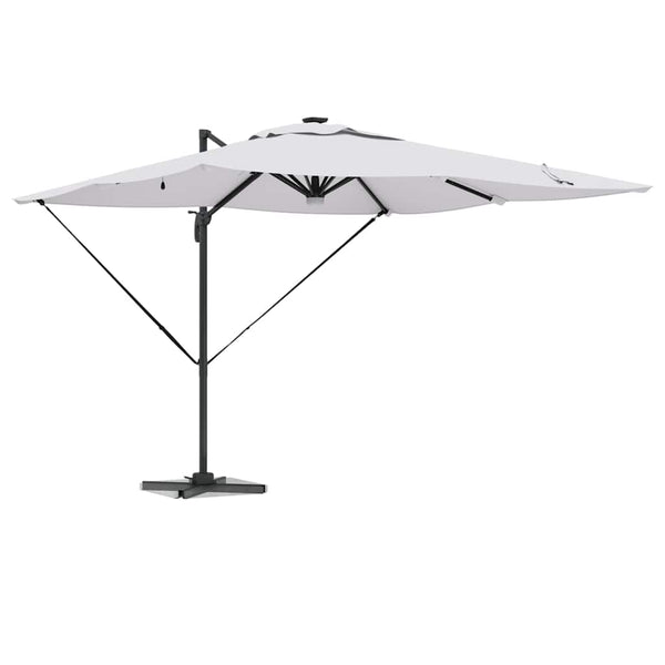 vidaXL Rome Parasol Beige 286 x 284 x 270 cm Aluminium and Polyester