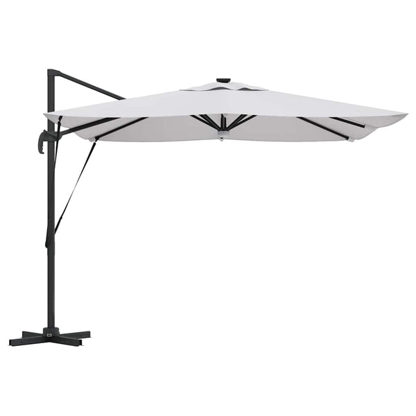 vidaXL Rome Parasol Beige 286 x 284 x 270 cm Aluminium and Polyester