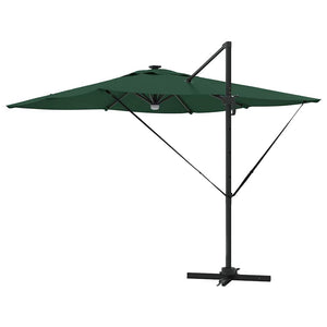 vidaXL Roma Parasol Green 286 x 284 x 270 cm Aluminum and Polyester
