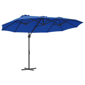 vidaXL Parasol Azure Blue 372 x 198 x 243 cm