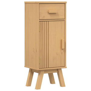 vidaXL Bathroom Furniture Set with Shelf 4 pcs Brown Solid Pine Wood